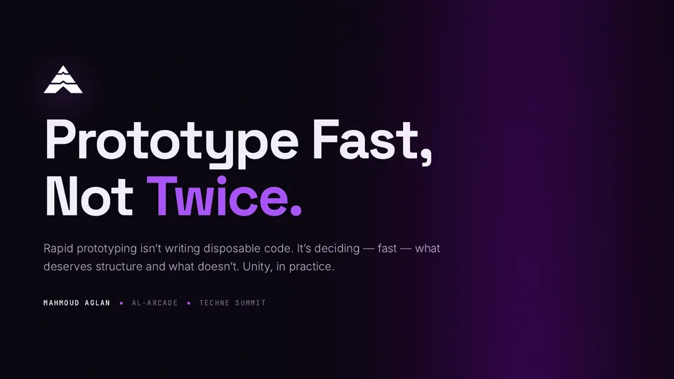 Prototype Fast, Not Twice